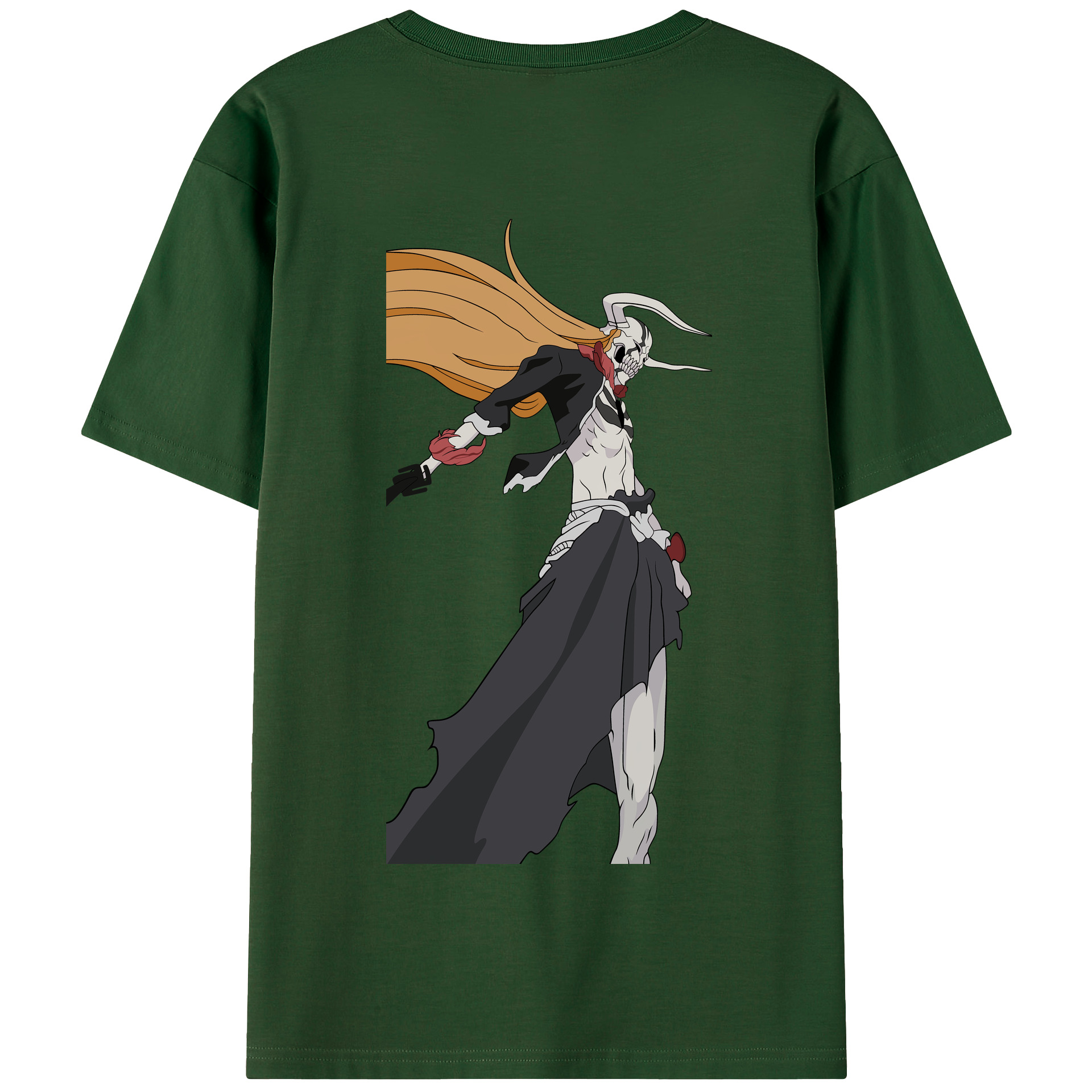 （画像用） ブリーチ 黒崎一護（くろさき いちご）BLEACH Kurosaki Ichigo 綿100％半袖Tシャツ（背面プリント）